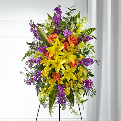 Thoughtful Prayers Standing Spray –  Talia Flowers, Ottawa ON