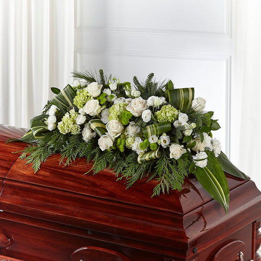 Hopeful Gesture Casket Spray –  Talia Flowers, Ottawa ON