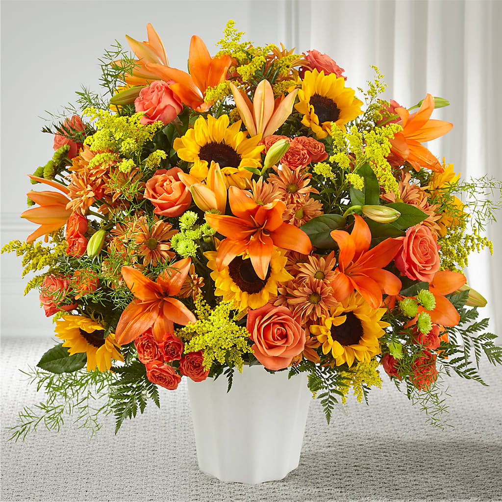 Harvest Thoughts Floor Basket –  Talia Flowers, Ottawa ON