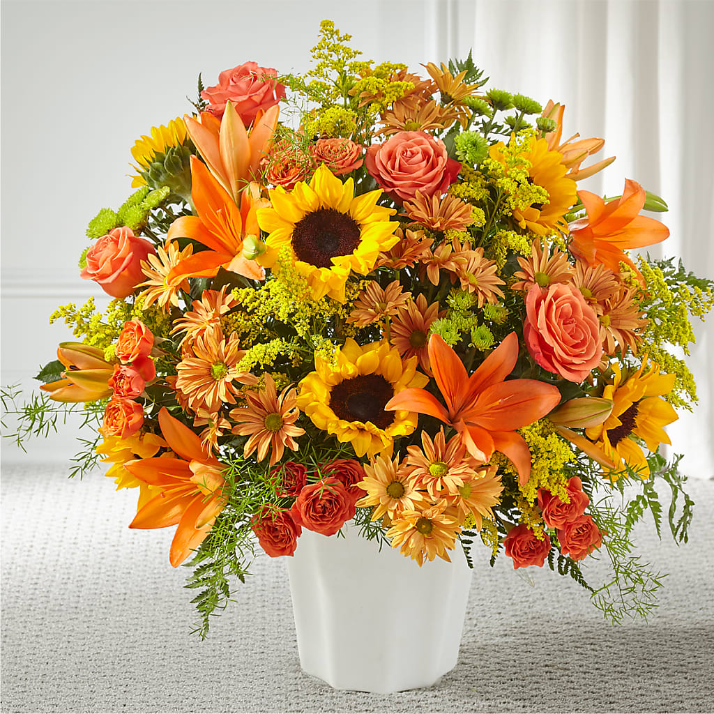 Harvest Thoughts Floor Basket –  Talia Flowers, Ottawa ON