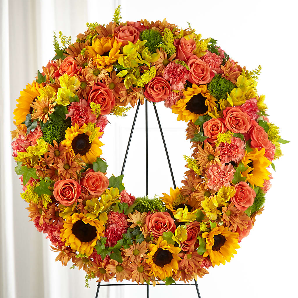 Autumnal Memories Wreath (Standard) –  Talia Flowers, Ottawa ON