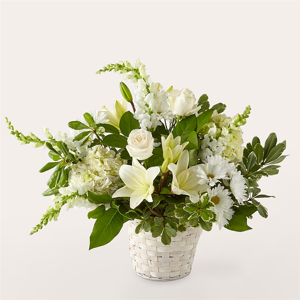 Ivory Elegance Floral Basket –  Talia Flowers, Ottawa ON