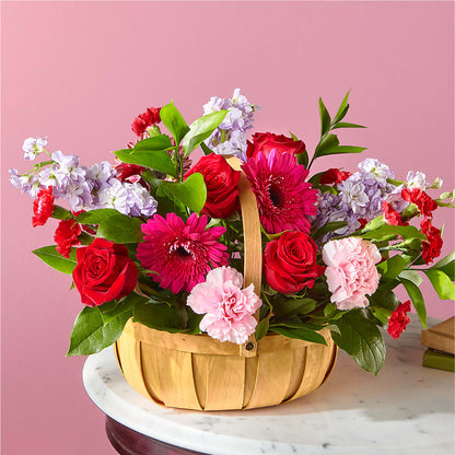 Pink Picnic Basket –  Talia Flowers, Ottawa ON