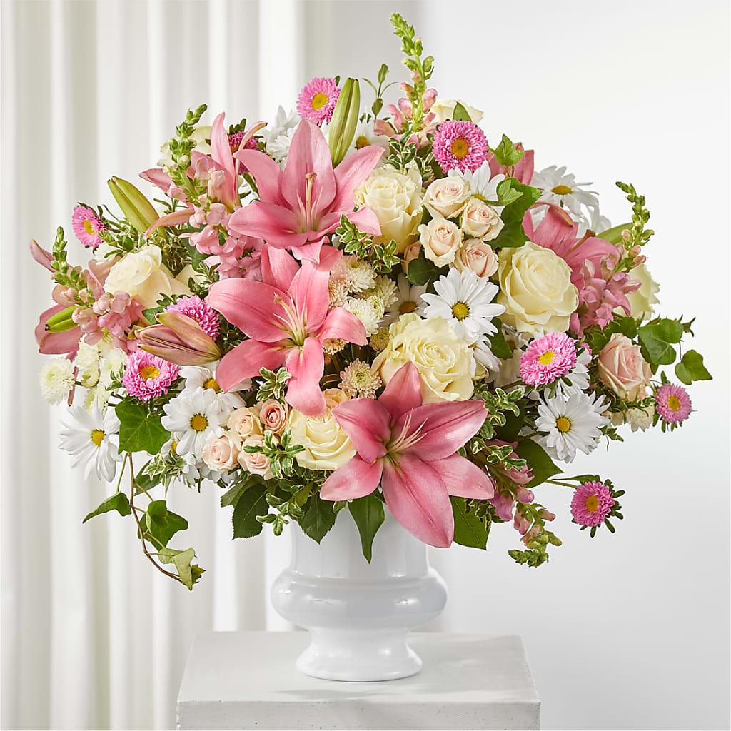 Empathetic Blooms Urn Arrangement –  Talia Flowers, Ottawa ON