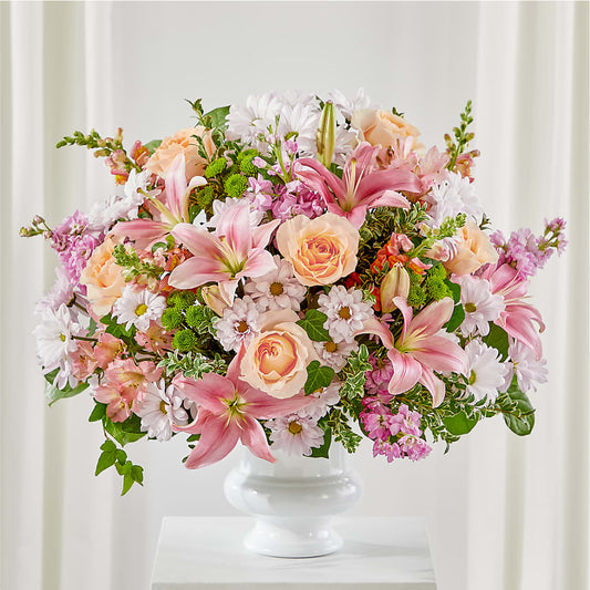 Heartfelt Gesture Urn Arrangement –  Talia Flowers, Ottawa ON