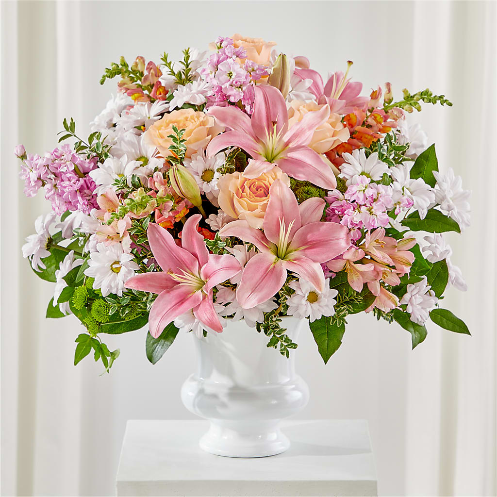 Heartfelt Gesture Urn Arrangement –  Talia Flowers, Ottawa ON