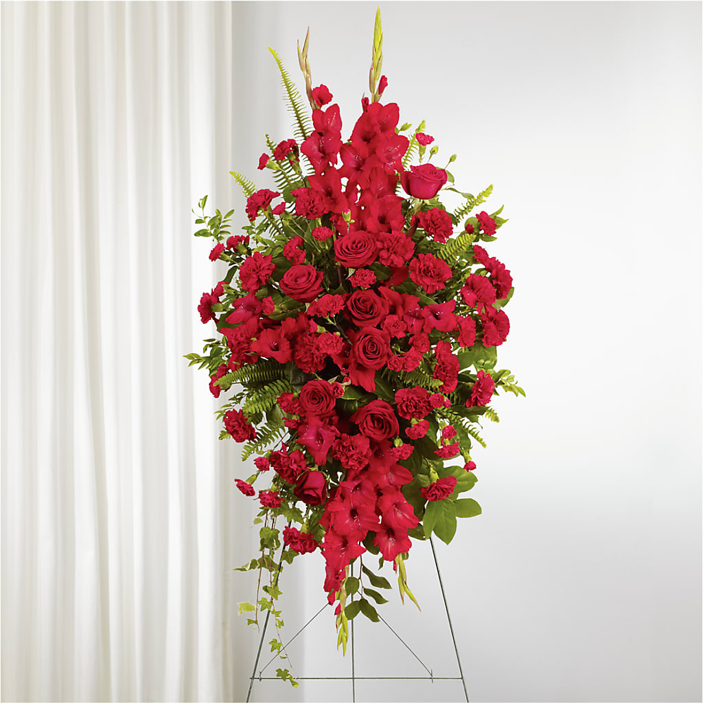From the Heart Standing Spray –  Talia Flowers, Ottawa ON