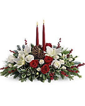 Christmas Wishes Centerpiece –  Talia Flowers, Ottawa ON