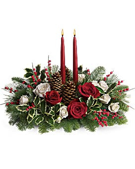 Christmas Wishes Centerpiece –  Talia Flowers, Ottawa ON