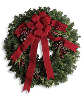 Classic Holiday Wreath –  Talia Flowers, Ottawa ON