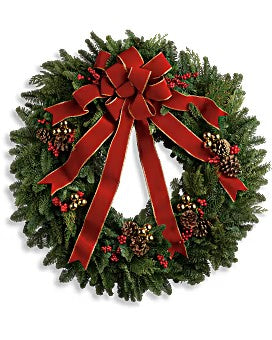 Classic Holiday Wreath –  Talia Flowers, Ottawa ON