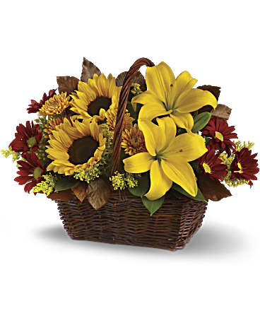 Golden Days Basket –  Talia Flowers, Ottawa ON
