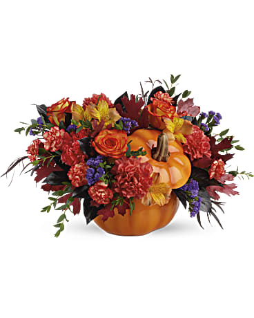 Teleflora's Hauntingly Pretty Pumpkin Bouquet –  Talia Flowers, Ottawa ON