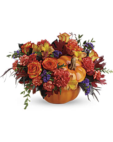 Teleflora's Hauntingly Pretty Pumpkin Bouquet –  Talia Flowers, Ottawa ON