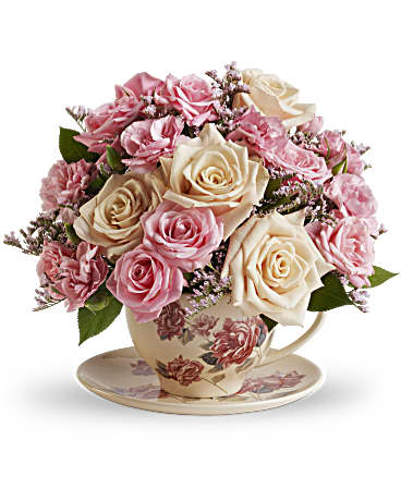 Teleflora's Victorian Teacup Bouquet –  Talia Flowers, Ottawa ON