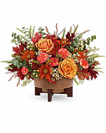 Teleflora's Modern Copper Centerpiece –  Talia Flowers, Ottawa ON