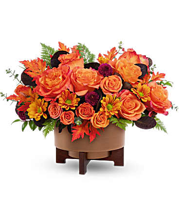 Teleflora's Fall For Copper Centerpiece –  Talia Flowers, Ottawa ON