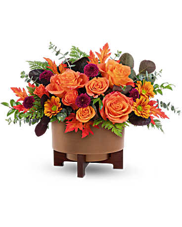 Teleflora's Fall For Copper Centerpiece –  Talia Flowers, Ottawa ON