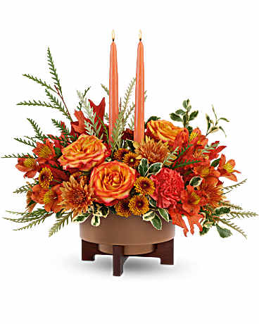 Teleflora's Fall Harvest Centerpiece –  Talia Flowers, Ottawa ON