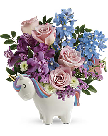 Teleflora's Enchanting Pastels Unicorn Bouquet –  Talia Flowers, Ottawa ON