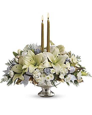 Teleflora's Silver And Gold Centerpiece –  Talia Flowers, Ottawa ON