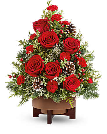 Teleflora's Season's Greetings Tree –  Talia Flowers, Ottawa ON