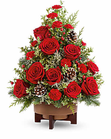 Teleflora's Season's Greetings Tree –  Talia Flowers, Ottawa ON
