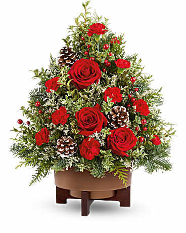 Teleflora's Season's Greetings Tree –  Talia Flowers, Ottawa ON