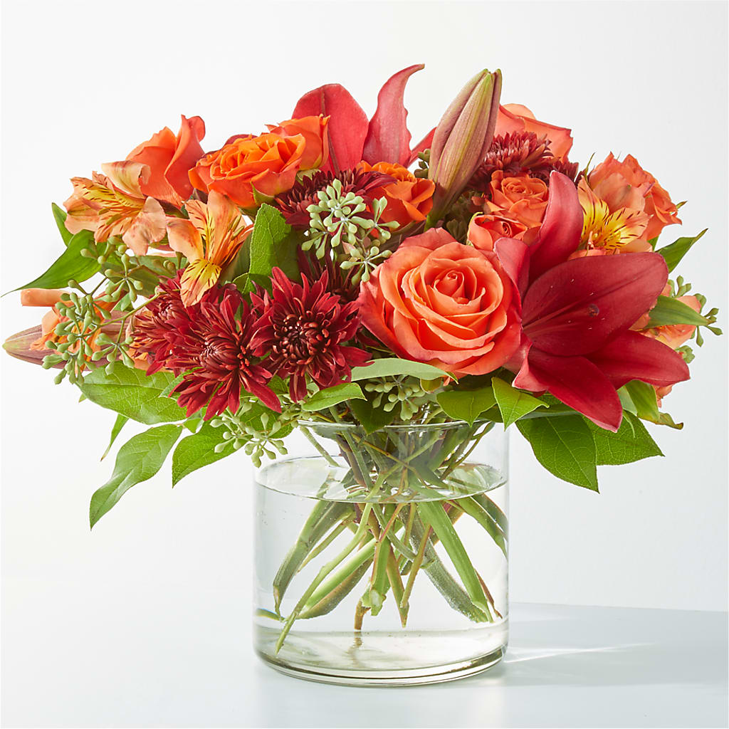 Crimson Leaves Bouquet –  Talia Flowers, Ottawa ON