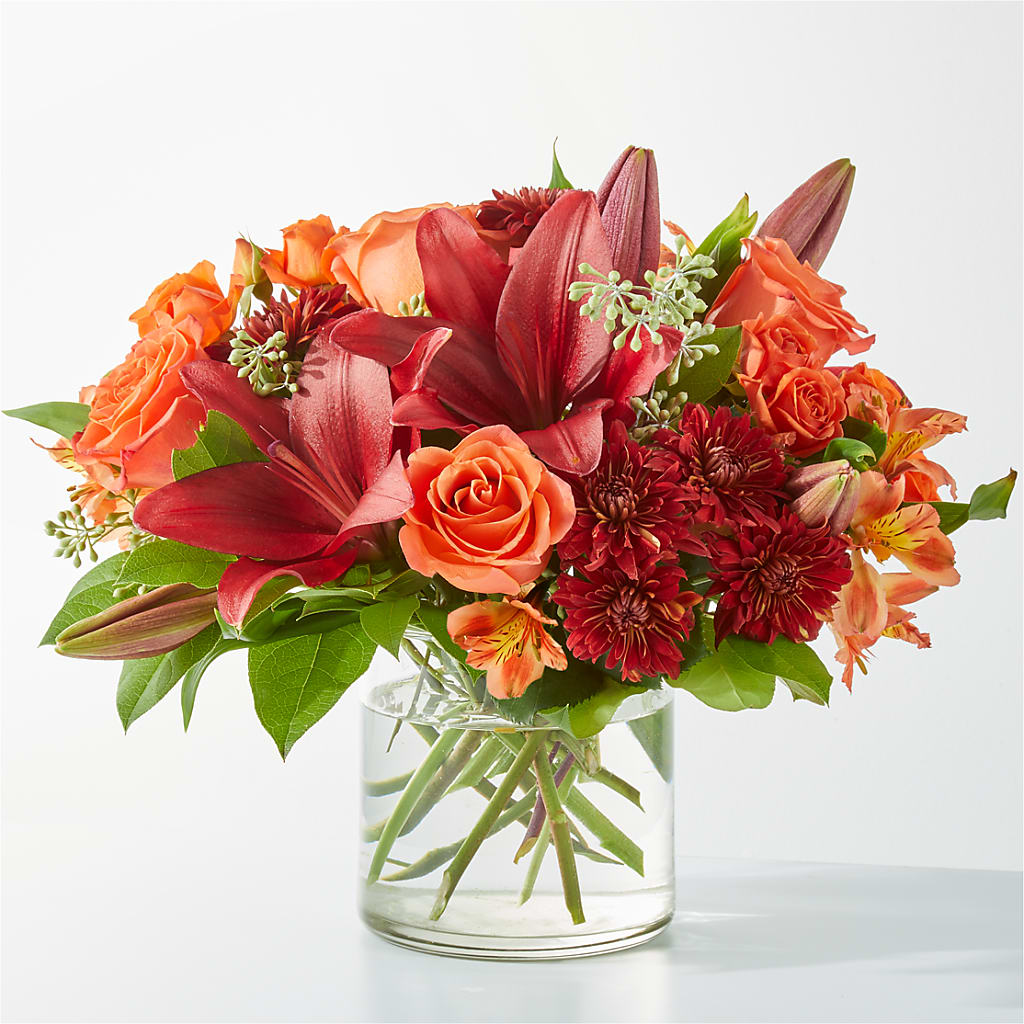 Crimson Leaves Bouquet –  Talia Flowers, Ottawa ON