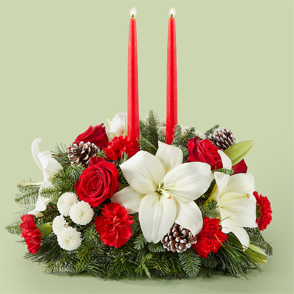 Seasonal Festivities Centerpiece –  Talia Flowers, Ottawa ON
