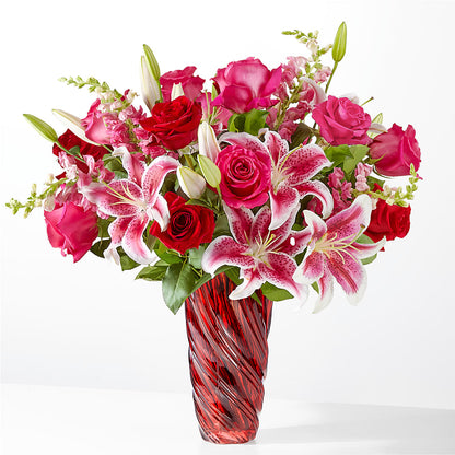 Always You Bouquet with Luxe Swirl Vase –  Talia Flowers, Ottawa ON