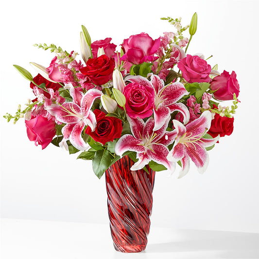Always You Bouquet with Luxe Swirl Vase –  Talia Flowers, Ottawa ON