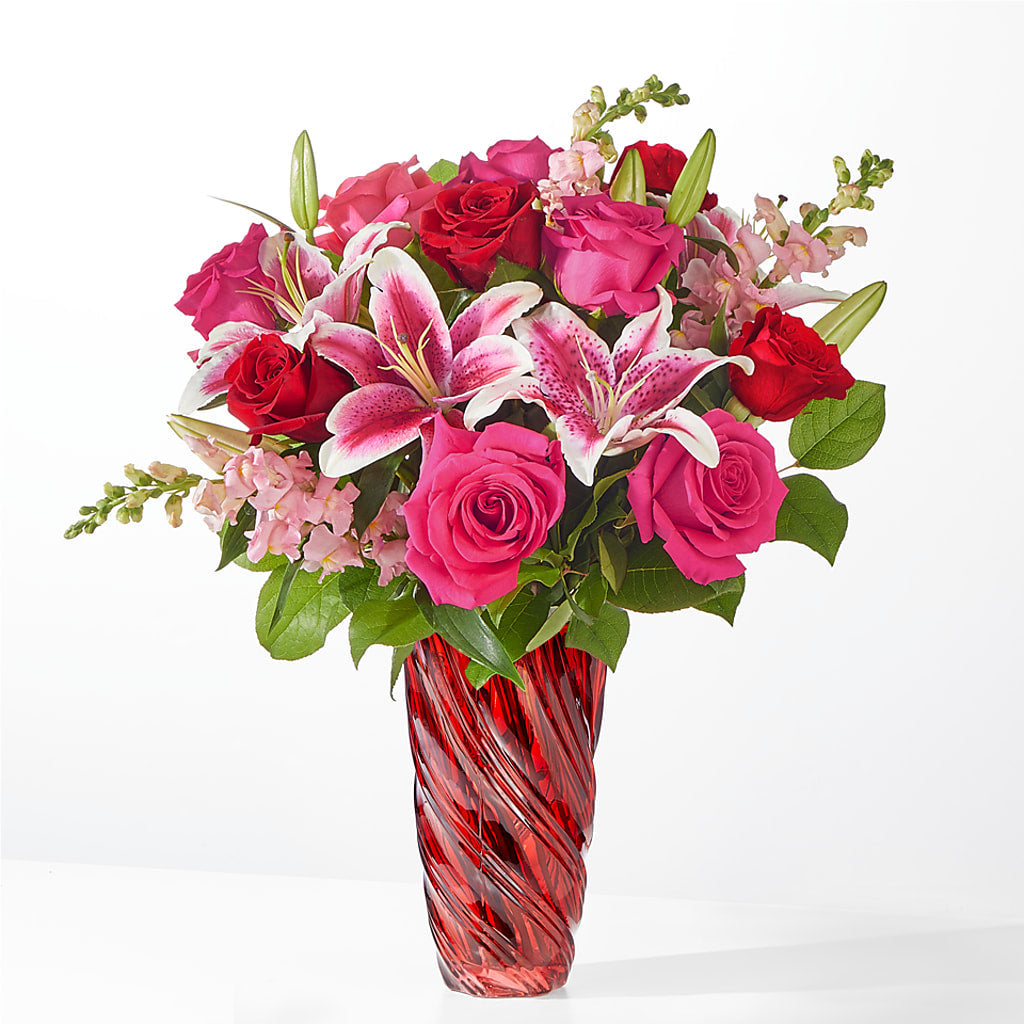 Always You Bouquet with Luxe Swirl Vase –  Talia Flowers, Ottawa ON