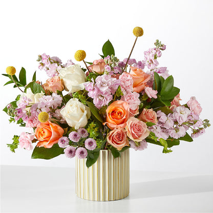 French Market Bouquet with Ivory Vase –  Talia Flowers, Ottawa ON