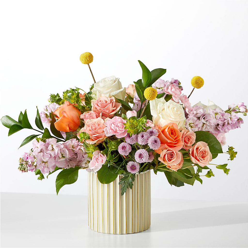 French Market Bouquet with Ivory Vase –  Talia Flowers, Ottawa ON