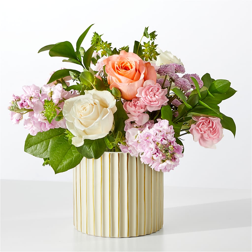 French Market Bouquet with Ivory Vase –  Talia Flowers, Ottawa ON