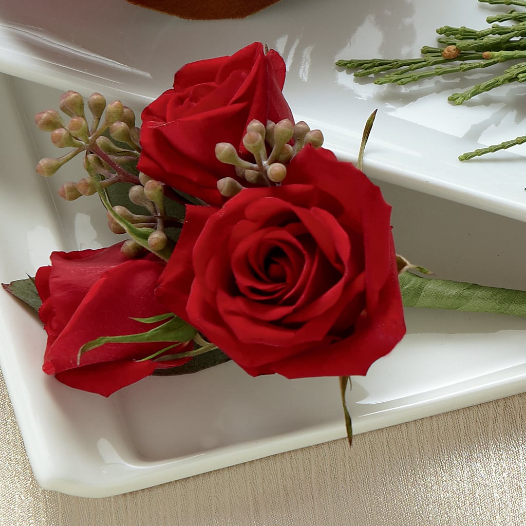 Red Spray Rose Boutonniere –  Talia Flowers, Ottawa ON