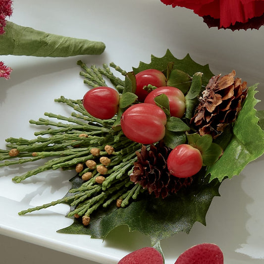 Red Berry Boutonniere –  Talia Flowers, Ottawa ON